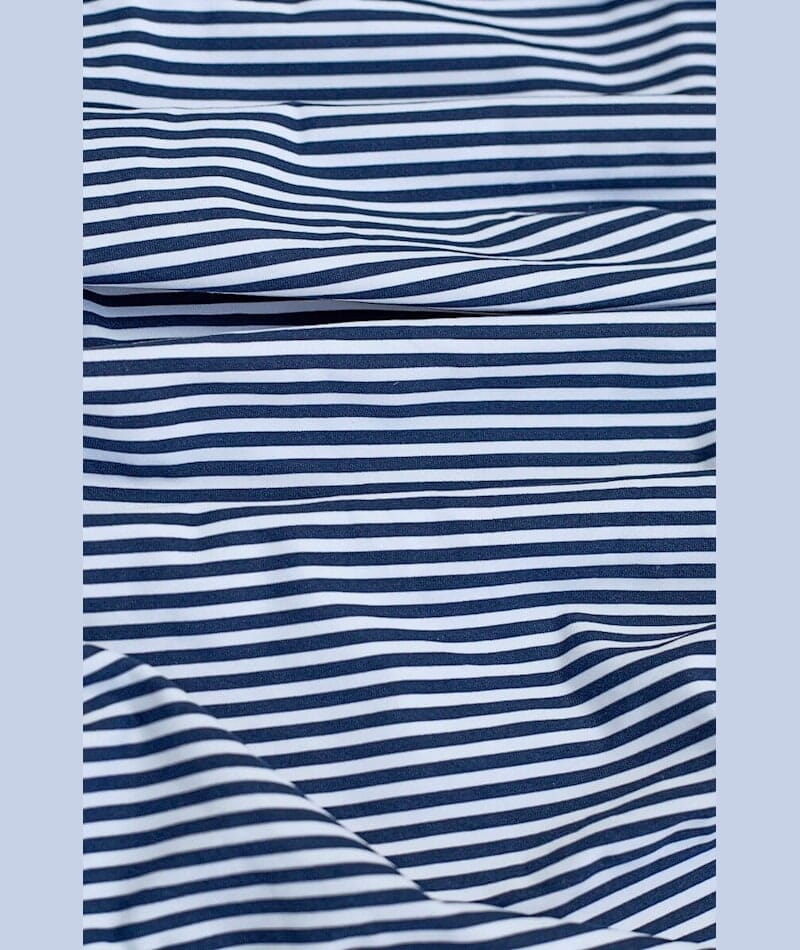 Nip Tuck Sorrento Stripe Joanne Twist Front A-DD Cup One Piece Swimsuit - Navy Swim